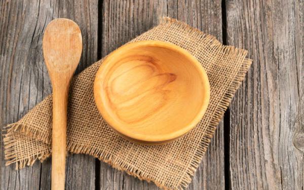 بشقاب چوبی کوچک