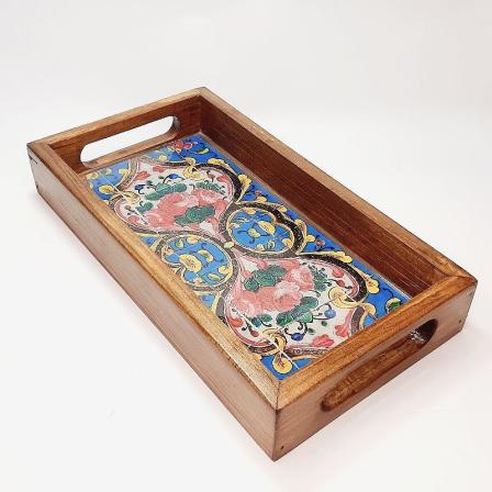 خرید سینی چوبی فانتزی