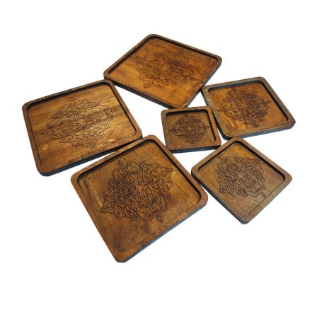 قیمت بشقاب چوبی مربع + خرید و فروش