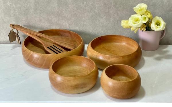 خرید کاسه چوبی بامبو